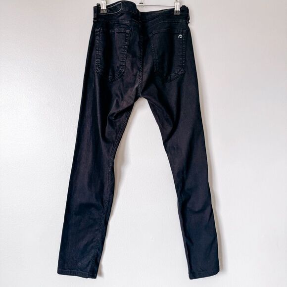 Rag & Bone High Rise Skinny Black Jean Size 27 - Picture 4 of 8